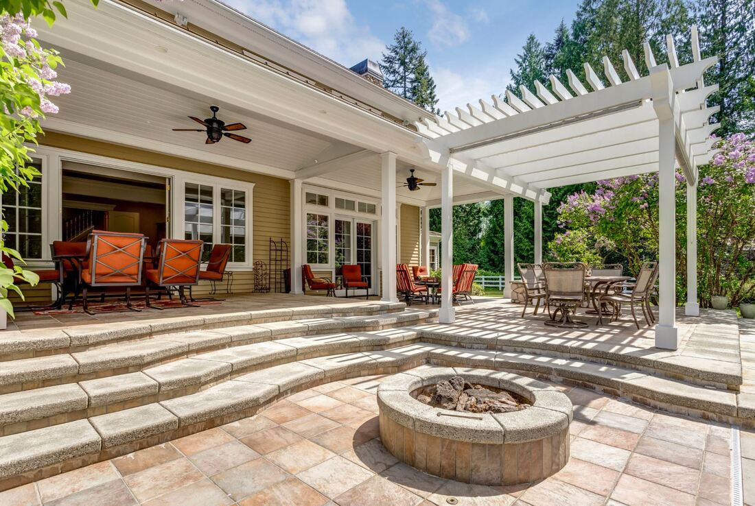 Outdoor Patio with a Pergola in Glenmore Park