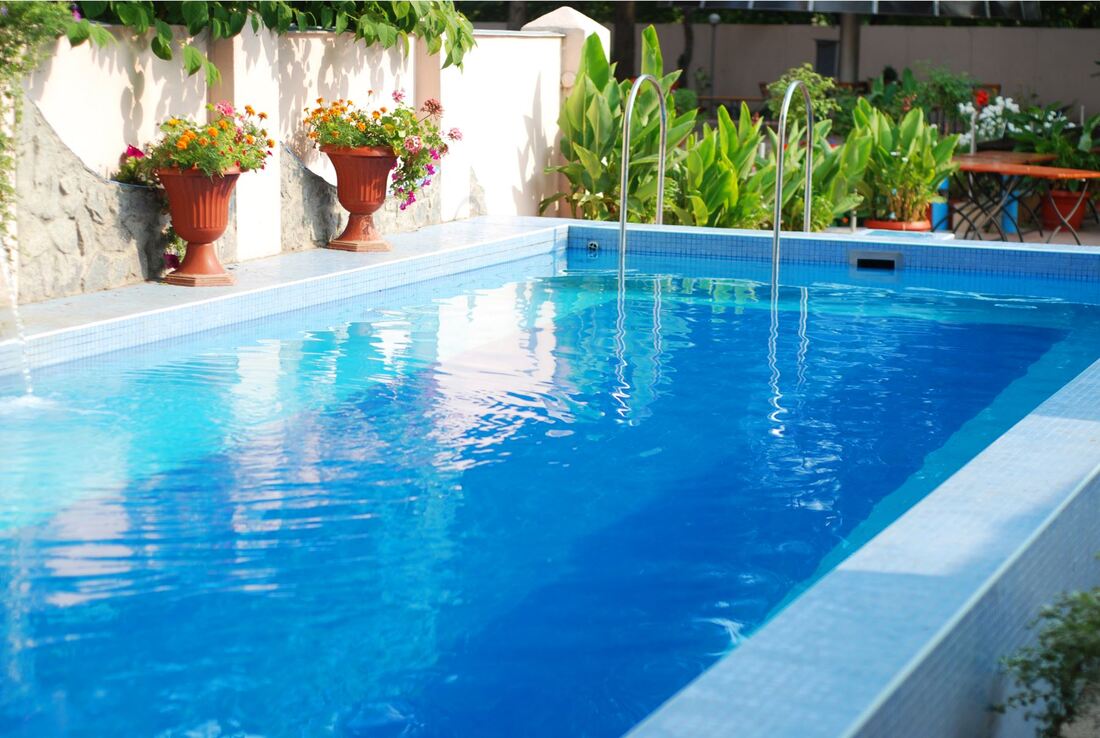 Completed swimming pool design